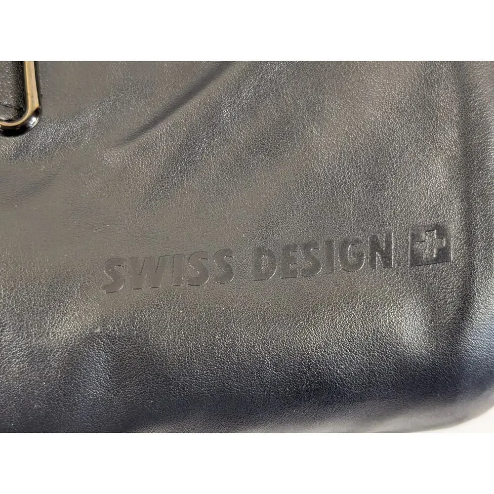 Swiss Design Hanging Garment Bag Convertible Duffel Suit Travel Bag Black 24